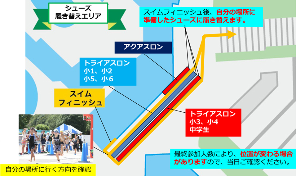 スイム・トランジション周辺図