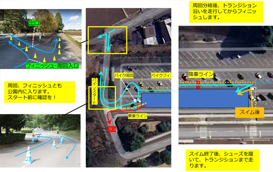 スイム・トランジション周辺図